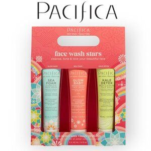 Pacifica Mini Face Wash Kit 40mL Vegan Travel Skincare Set NWT